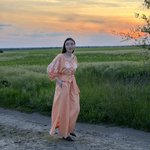 Сукня-вишиванка лляна жіноча помаранчева MAXA