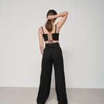 Trousers palazzo black 518 ROY