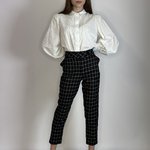 Trousers checked warm Yuka Paris