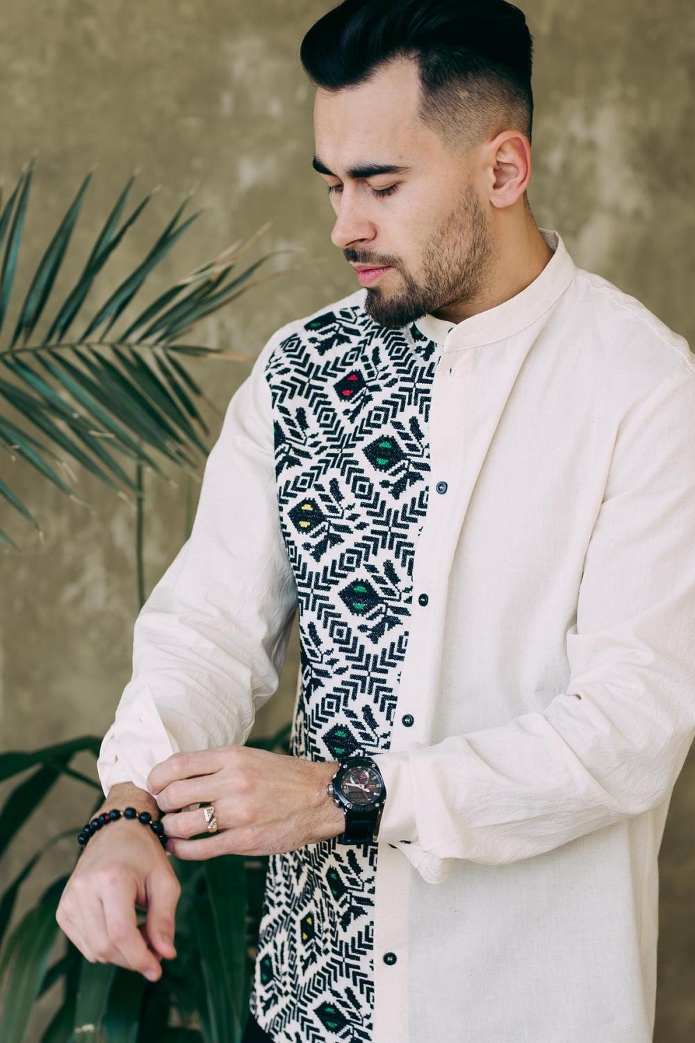 Borschivka men's embroidered shirt Piccolo