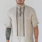 Men's short-sleeved linen shirt VCHR31