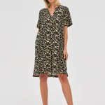 Black printed summer dress