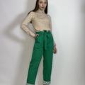 Штани котонові зелені Almae 21PE083