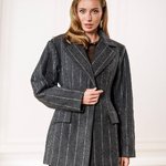 Suit with jacket and wool skirt 562_grey