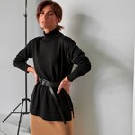 Jumper-golf women's elongated black 2706 BELLISE
