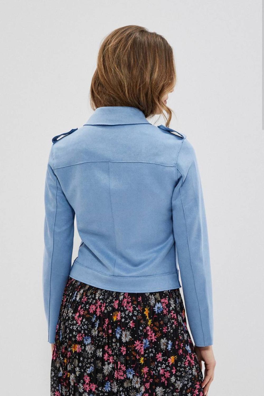 Blue short jacket
