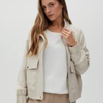 Beige felt jacket