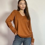 Джемпер класичний теракотовий Marina V
