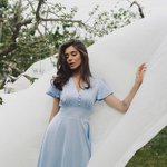 Сукня блакитна святкова міді