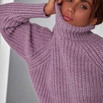 Women's warm purple jumper