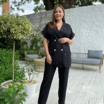 Suit women's summer made of lightweight black Petro Soroka