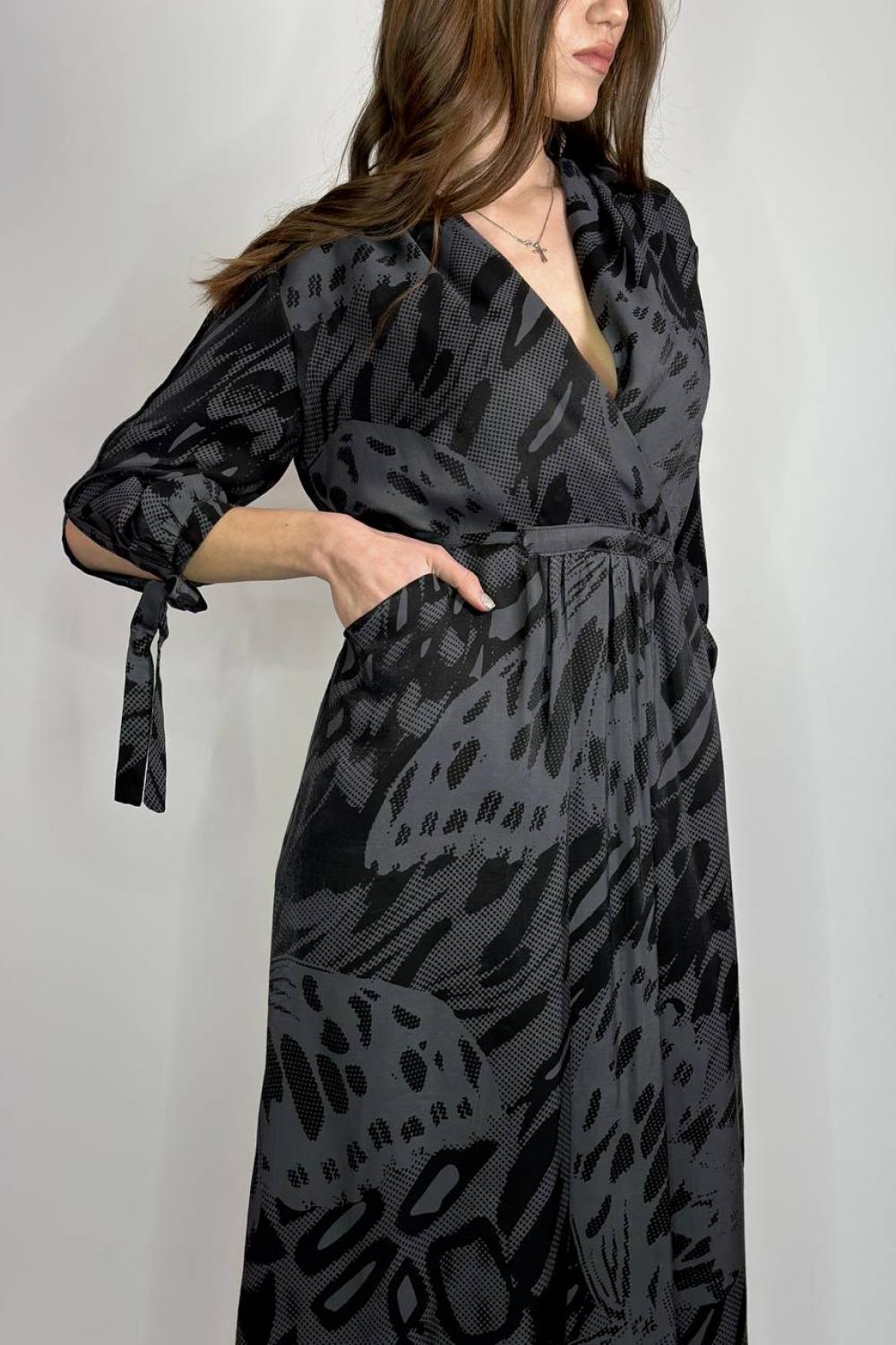 Van Girls 004 Graphite Midi Dress