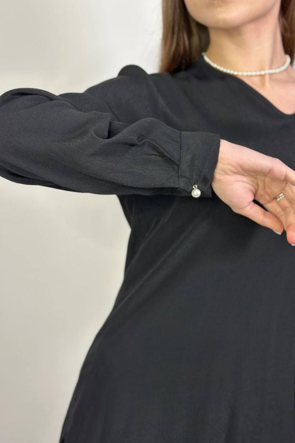 Blouse long black Dixie