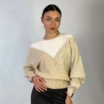 Светр жіночий молочно-бежевий RHNU106A