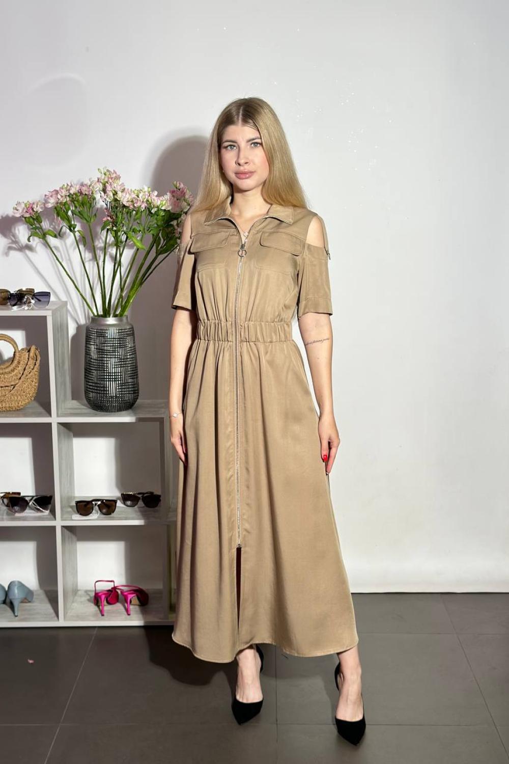 Sand dress made of tencel