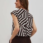 Striped blouse L-KO-4042 Moodo