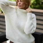 Women's warm ecru jumper