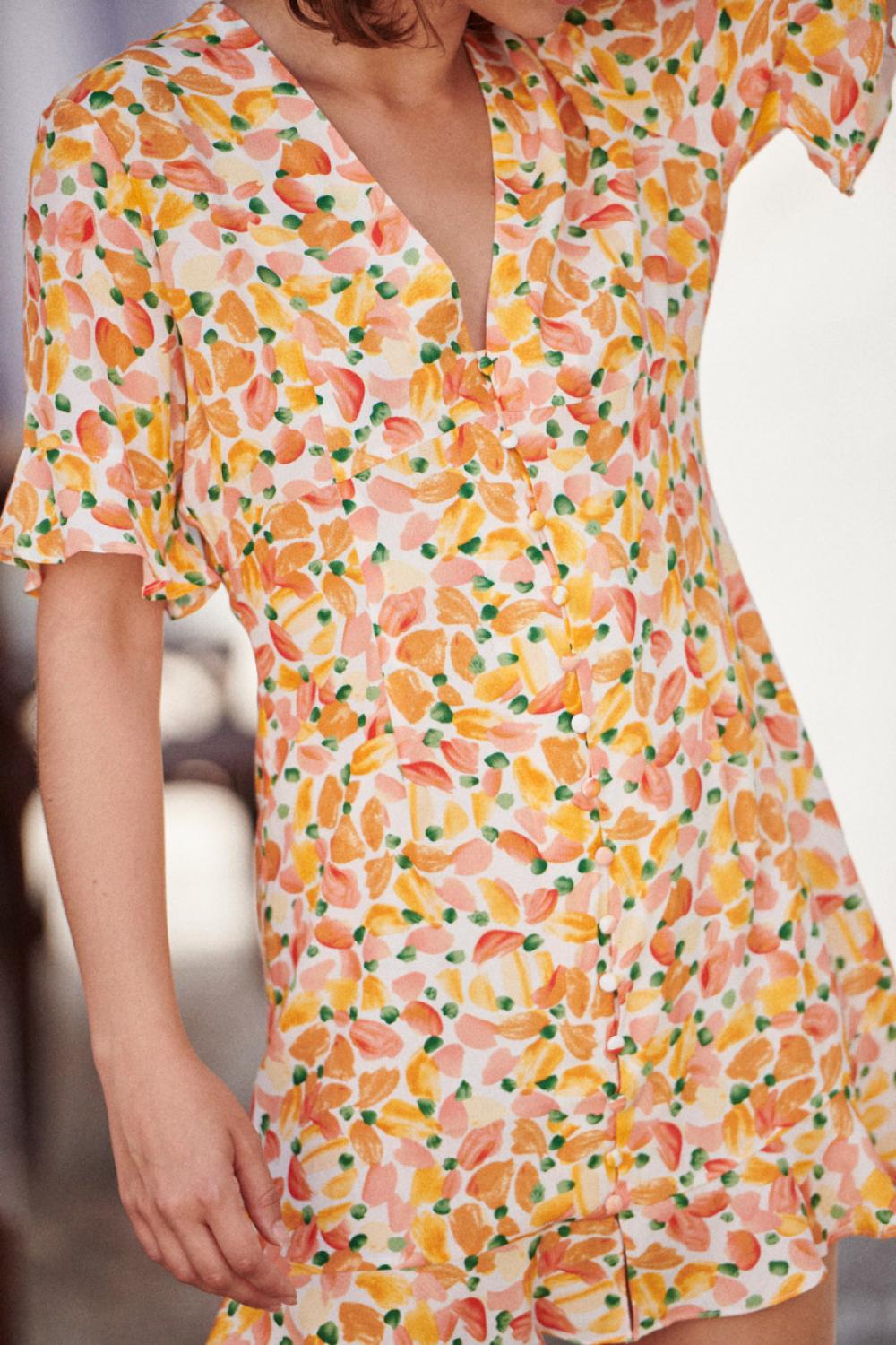 Printed mini dress 23PE016 LAURA+MAX