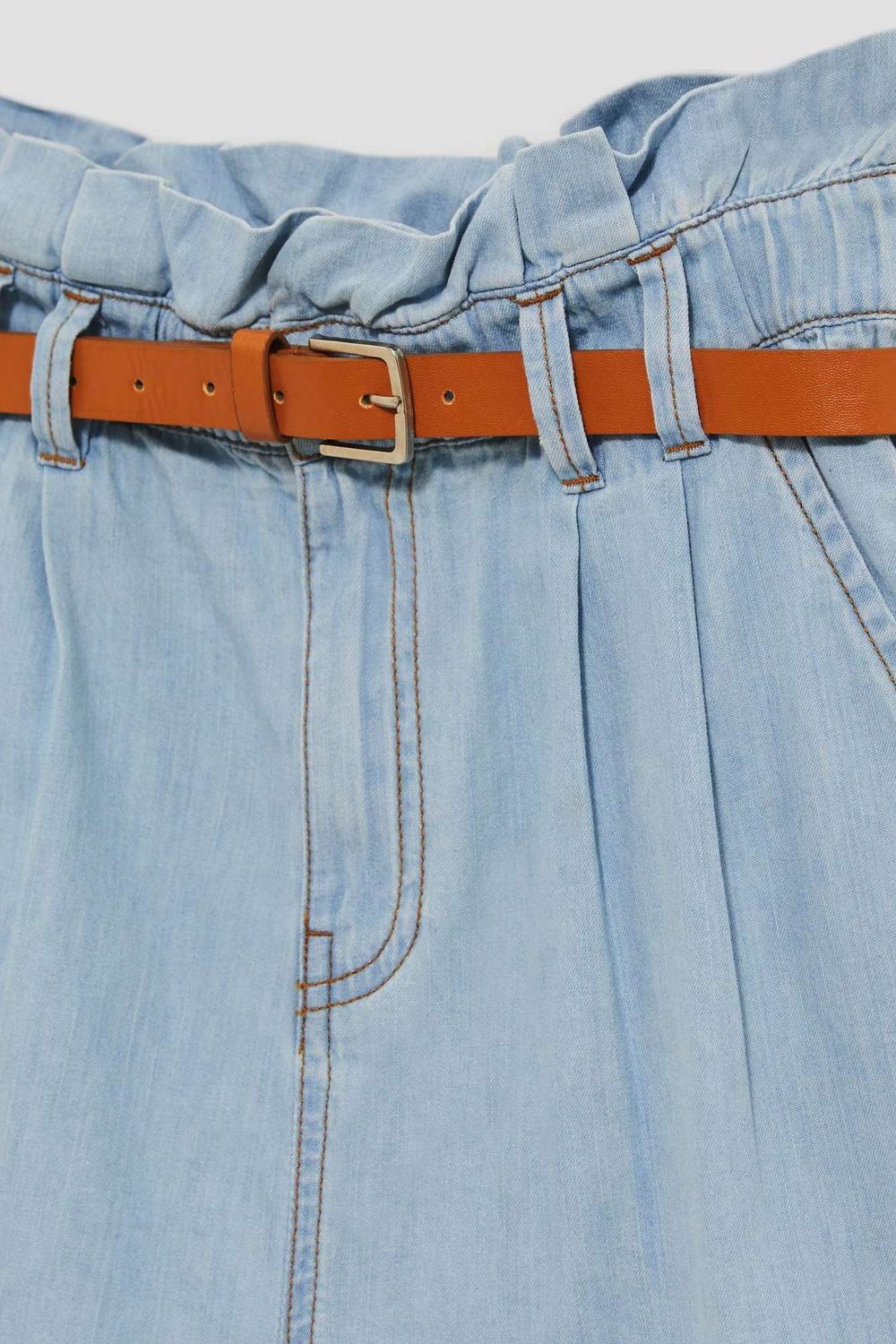 Blue cotton shorts L-SH-4006 Moodo