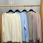 Ecru  knitted sweater