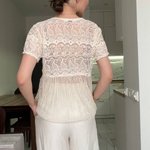 Блуза молочна з мереживної сітки blous_grid