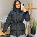 Jacket in black color