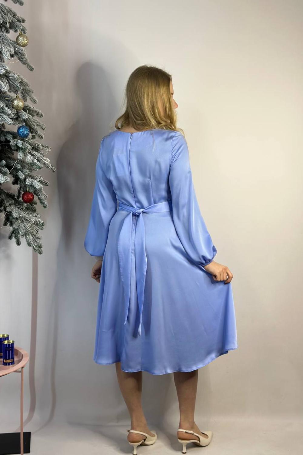 Blue midi dress