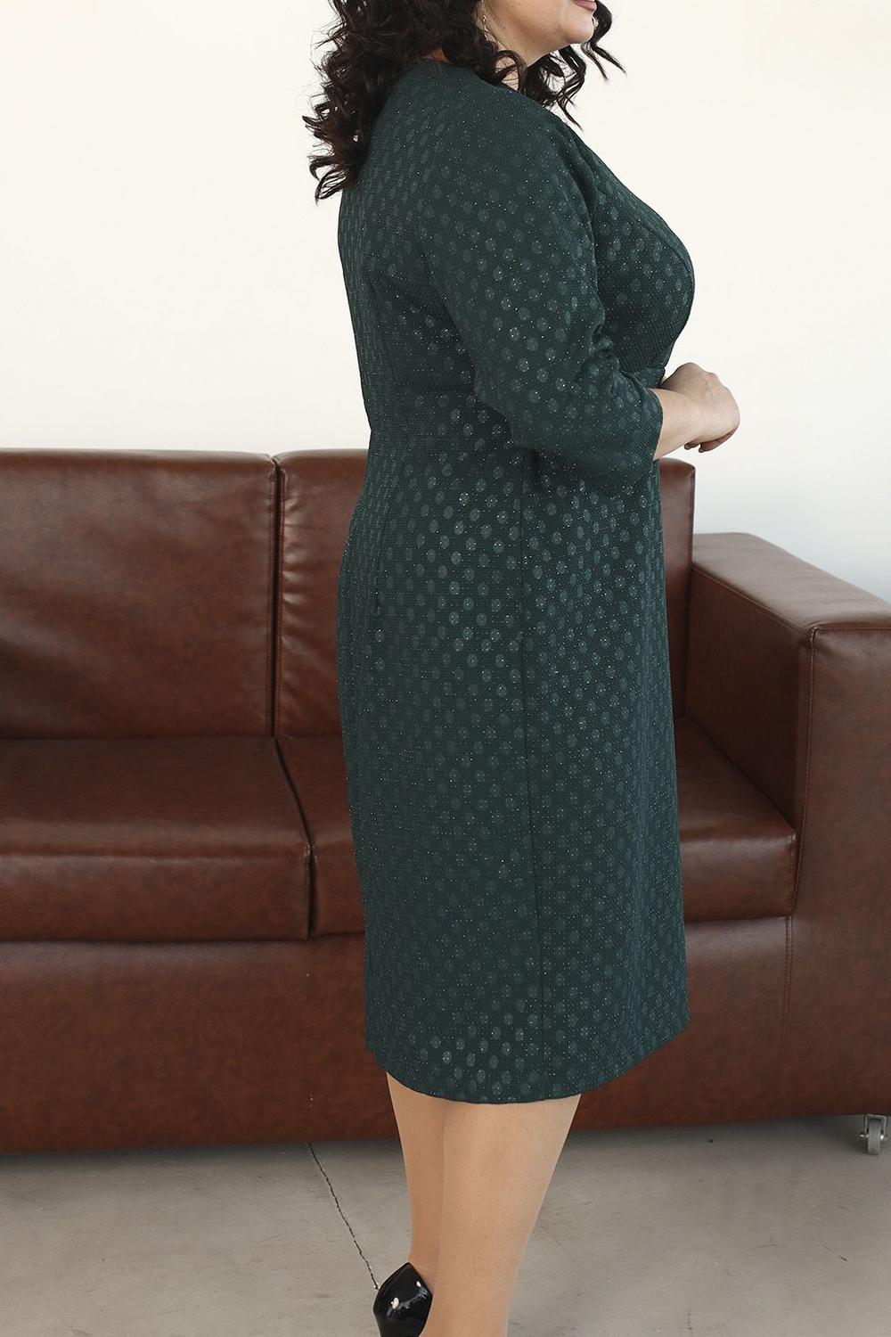 Сукня зелена жаккардова Lubira