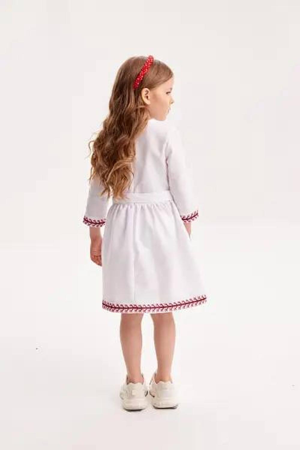 Embroidered dress with spikes for girls