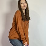 Джемпер класичний теракотовий Marina V