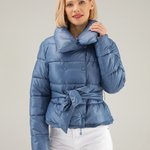 Women's jacket-transformer blue with length adjustment 76-9860 UNISONO