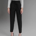 Classic black high-waisted pants