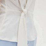White blouse with short sleeves