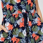 Summer sundress made of viscose in floral print MOODO