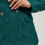 Women's green tweed jacket Z-MR-4204 MOODO