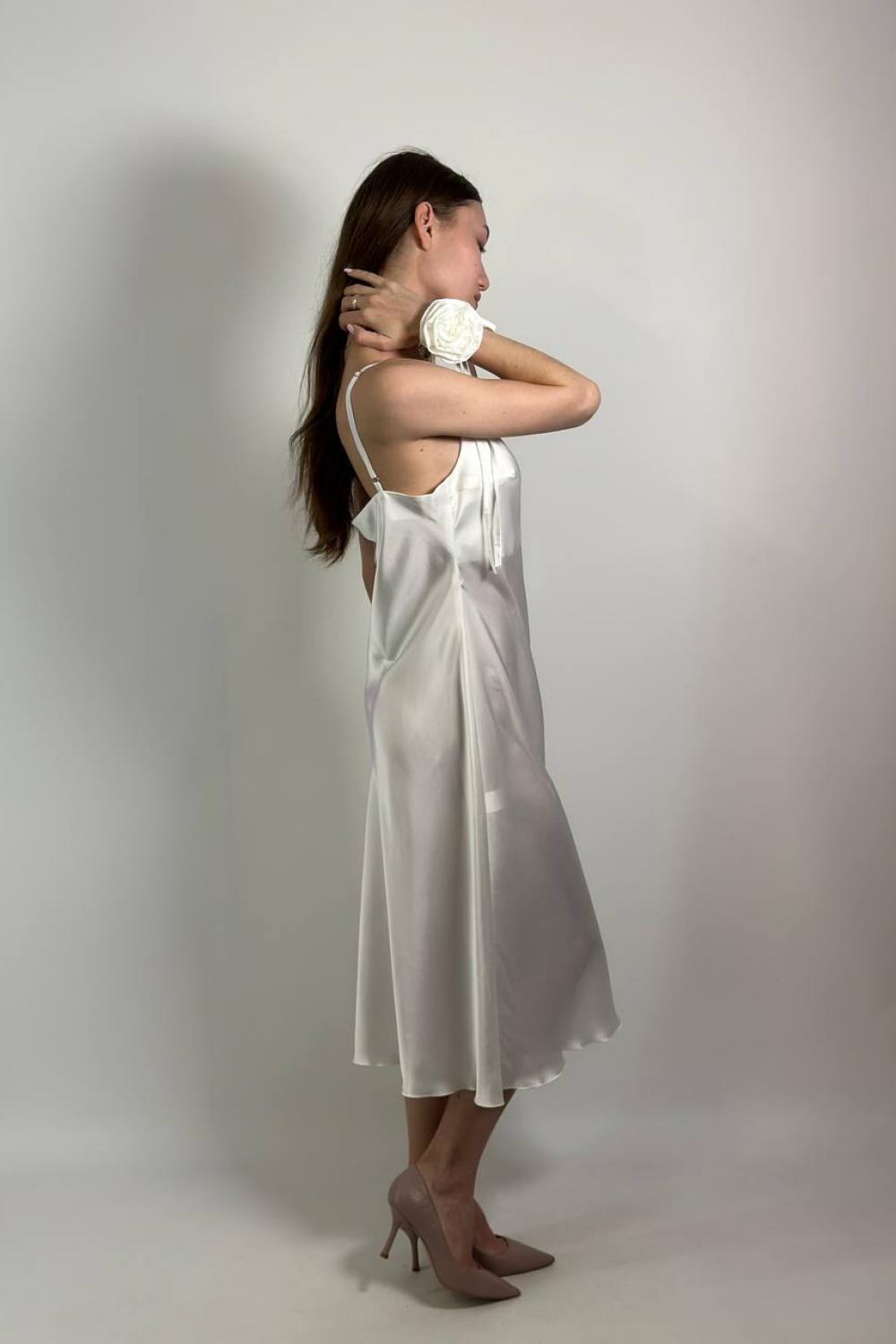 Dress in linen style milk ARTMON