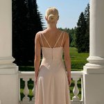 Сукня золота вечірня довга 0008