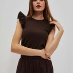 Brown striped top L-TS-4071