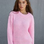 Women's warm pink sweater