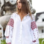 Жіноча біла вишиванка Херсонщина