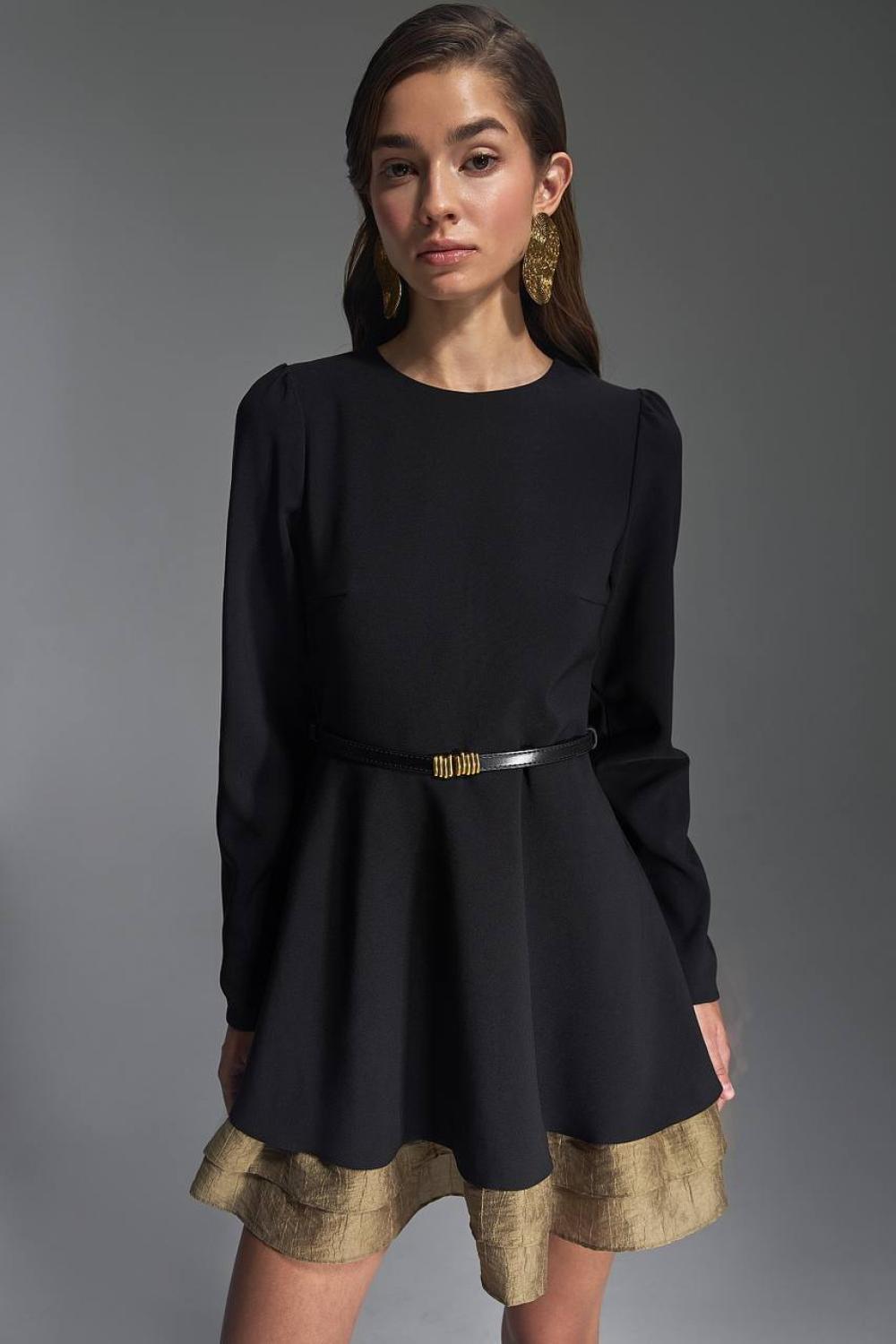 Classic black mini dress