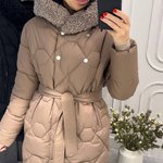 Jacket in mocha color