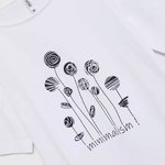 Футболка бавовняна біла принтована MOODO