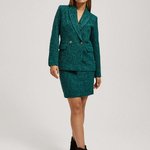 Women's green tweed jacket Z-MR-4204 MOODO