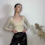 Кроп-топ бежевий Stimma Савуар