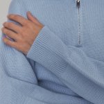 Crop blue sweater