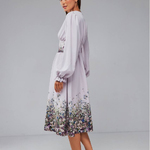 Floral print dress festive