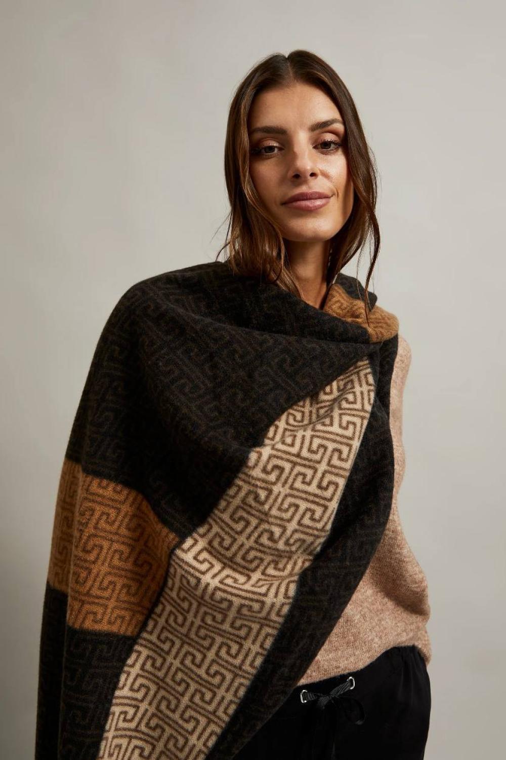 A brown scarf