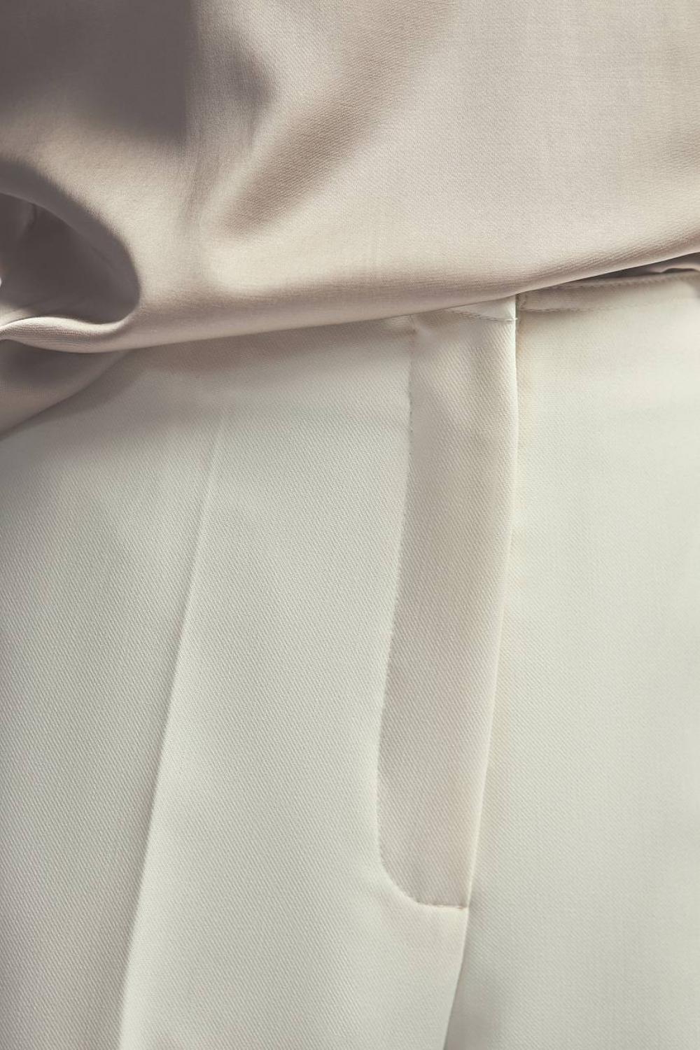 Milk palazzo pants by Bris STIMMA