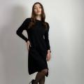 Сукня трикотажна чорна PPT Style Н-9116